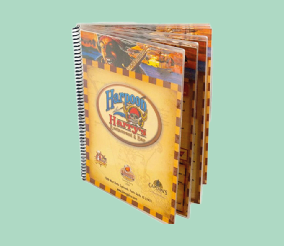 restoran menü baskı örnekleri  kafe menü baskısı  lamine menü baskı çalışması  profesyonel menü tasarımı  kaliteli menü basımı