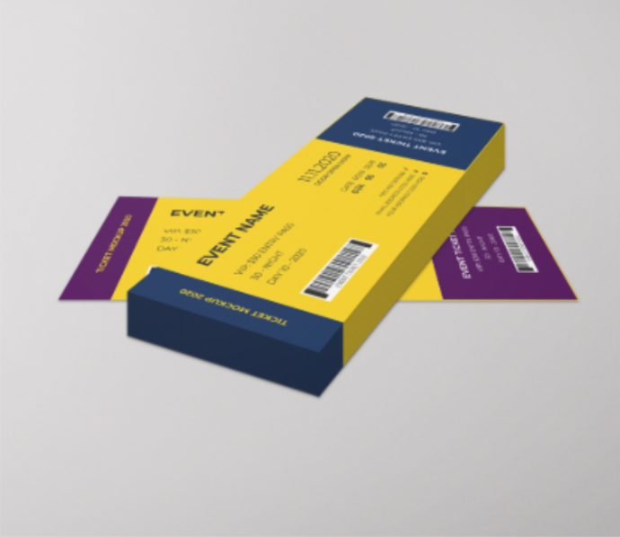 bilet baskı, etkinlik bileti, konser bileti baskı, numaralı bilet, barkodlu bilet, QR kodlu etkinlik bileti, tasarımlı organizasyon bileti