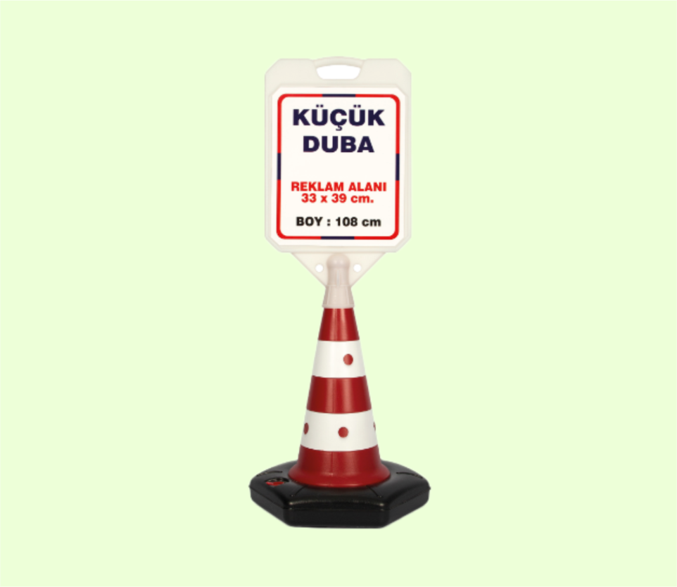 “Reklam amaçlı duba baskı uygulaması”  “Logo baskılı trafik dubası”  “Dış mekâna dayanıklı duba baskı”  “Yönlendirme için baskılı reklam dubası”